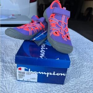 Champion Rainey Rainey purple & coral water sneakers, Children"s size 3